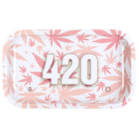 420 Pink Metal Rollin' Tray