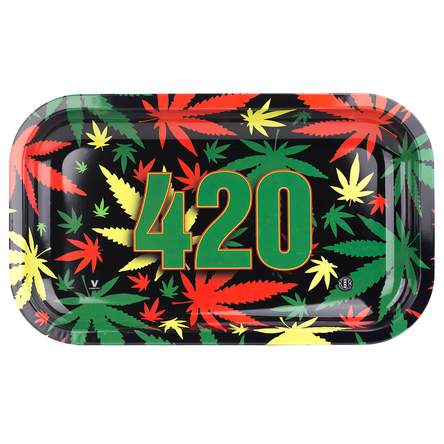 420 Rasta Metal Rollin' Tray