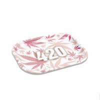 V Syndicate Rollin Trays 420 Pink Metal Rollin' Tray