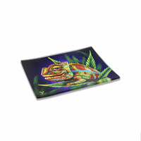 V Syndicate Glass Rollin' Tray Cloud 9 Chameleon Glass Rollin' Tray
