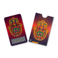 V Syndicate Grinder Card Hamsa Red Nonstick Grinder Card