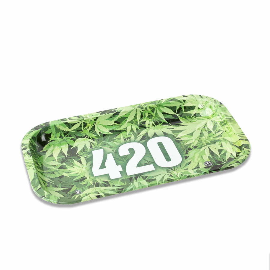 V Syndicate Rollin Trays 420 Green Metal Tray