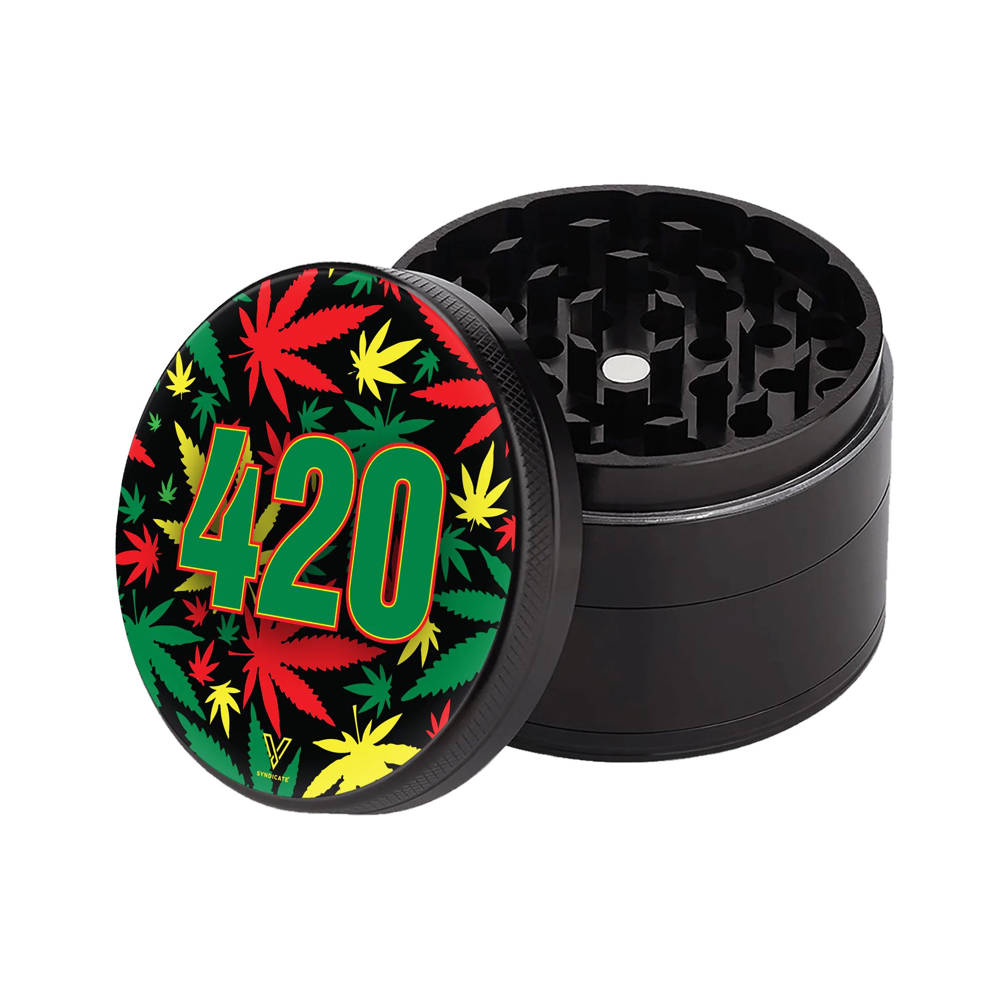 v-syndicate-63mm-420-rasta-4-piece-sharpshred-grinder-23769265766555