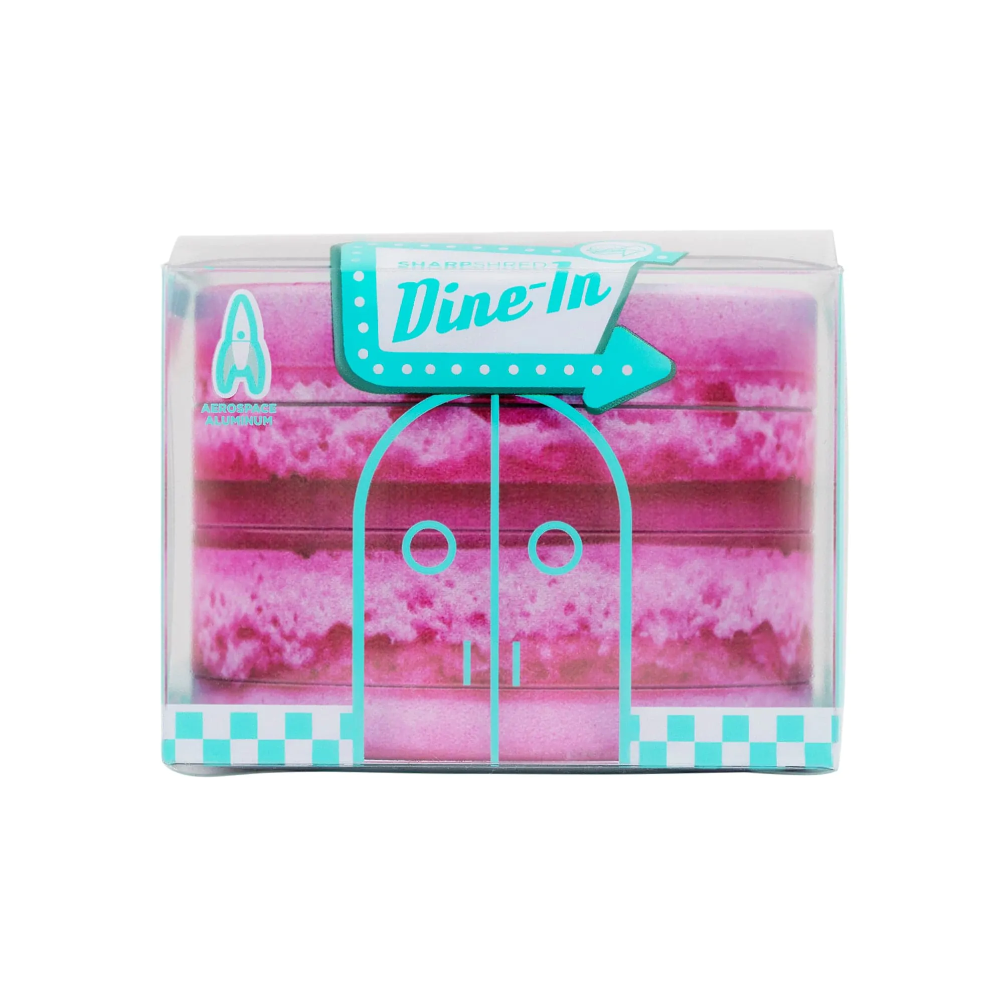 v-syndicate-macaron-raspberry-4-piece-sharpshred-dine-in-grinder-40532728348931